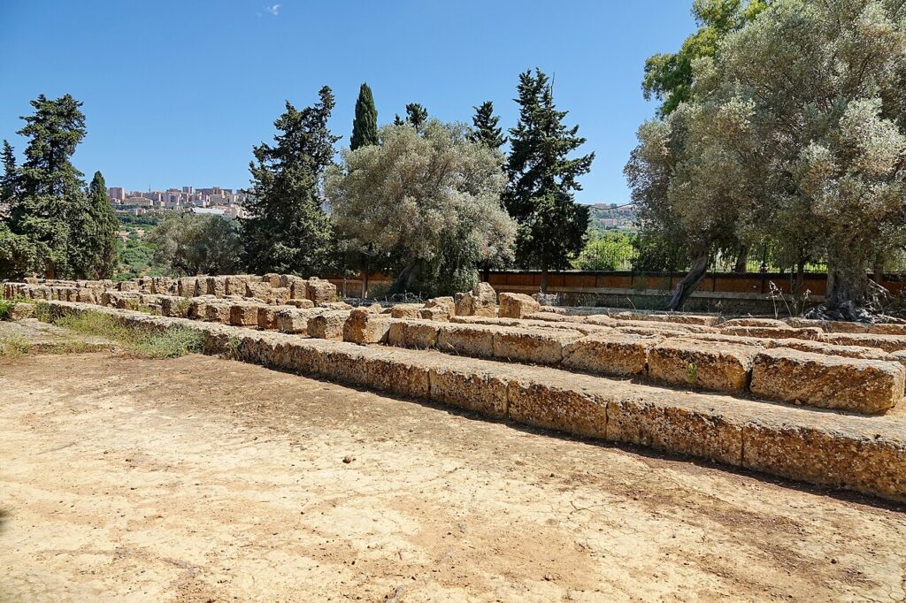 ruines temple zeus agrigente