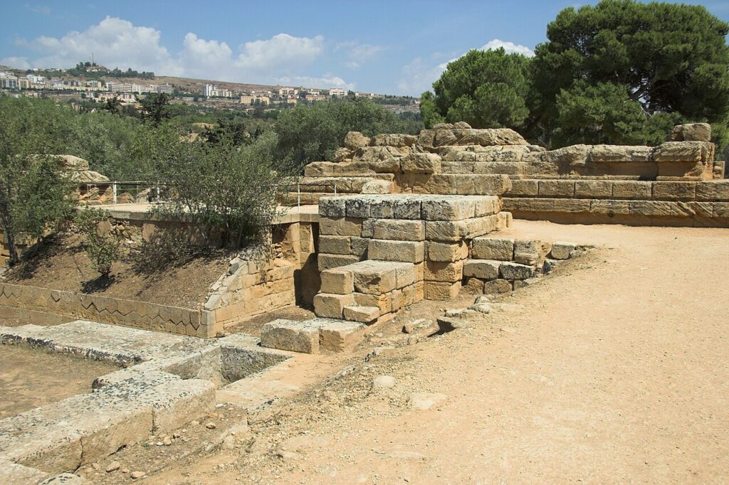 ruines temple zeus agrigente