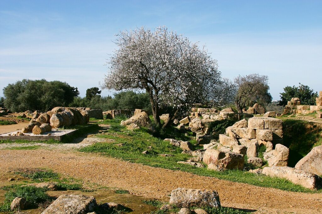 ruines vallée des temples agrigente sicile